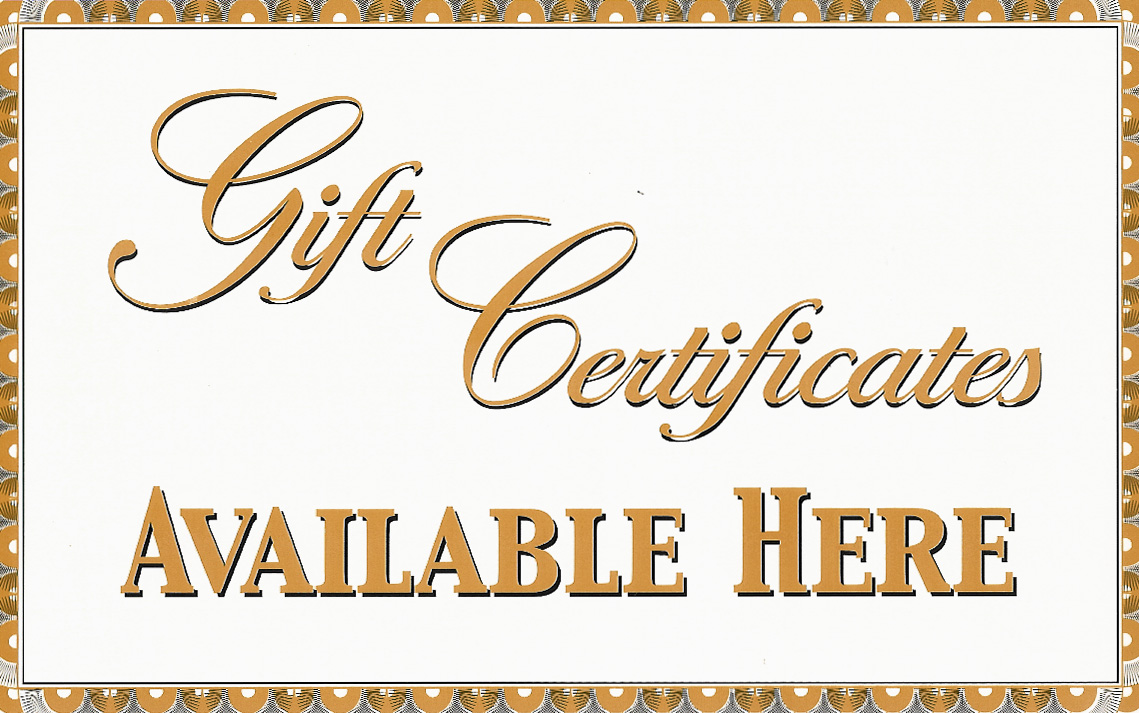 Gift Certificate Image